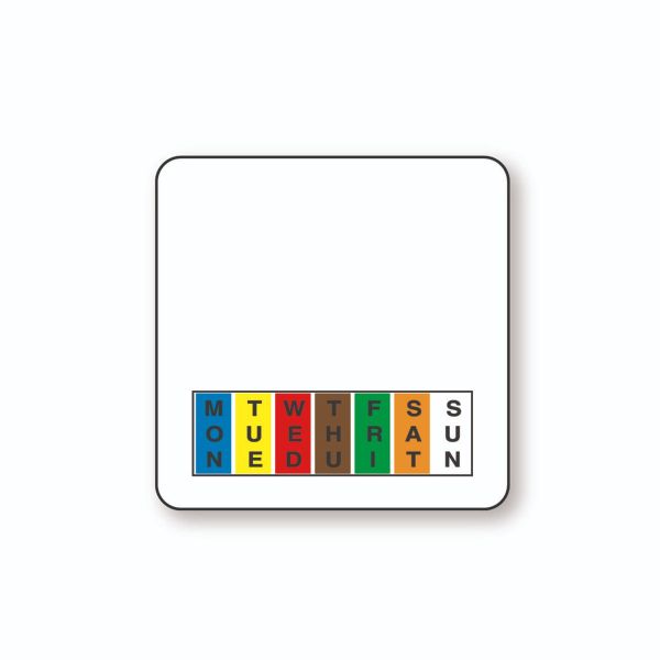 2" x 2" White Square DuraPeel™ Labels